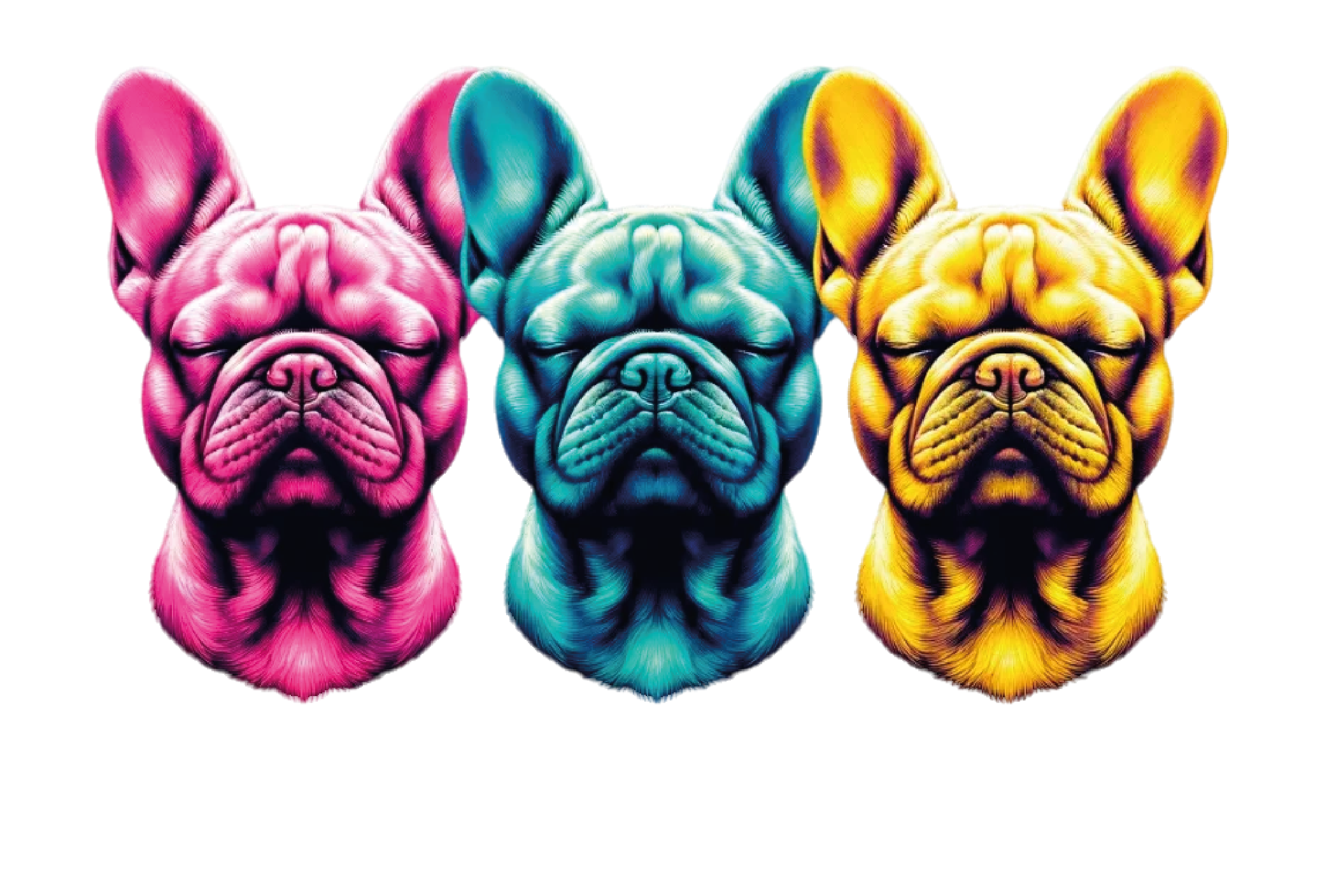 The three Gifted Procrastinator mascots